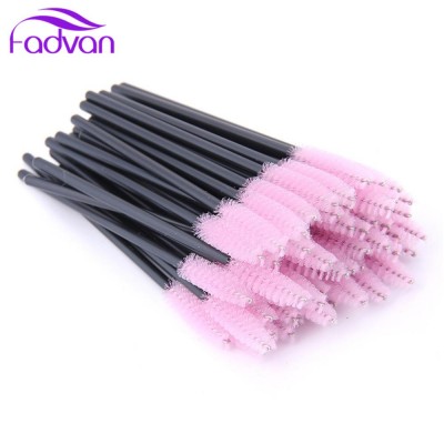 High Quality Eyelash Tools Pink Lash Brush Colorful Mascara Wands Factory Custom Made Cleansing Eyelash Brush Cepillos Pestanas